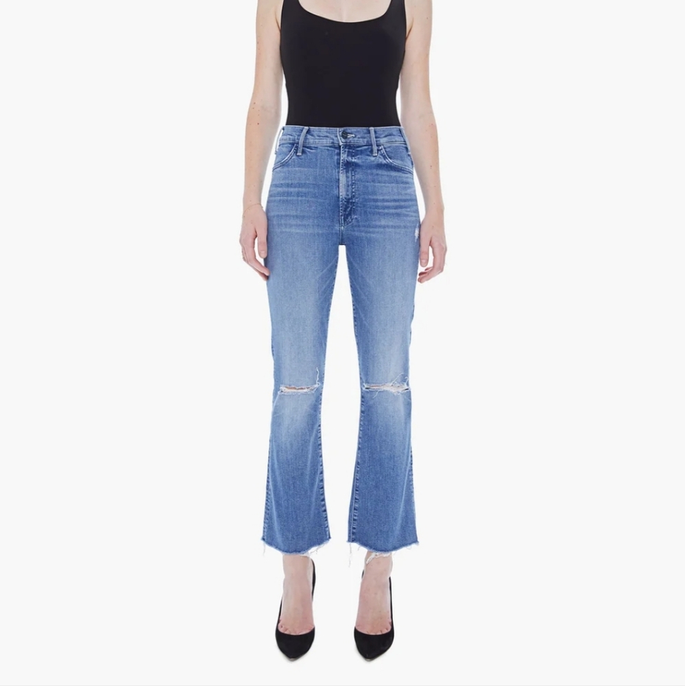 Mother The Hustler Ankle Fray size 31